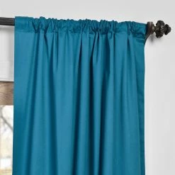 Wholesale 🔔 Exclusive Fabrics Solid Cotton True Blackout Curtain (1 Panel) White ✔️ -Exclusive Fabrics SHOP Exclusive Fabrics Solid Cotton True Blackout Curtain Panel 3