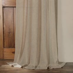 Buy 😍 Exclusive Fabrics Solid Faux Linen Sheer Curtain (1 Panel) Gravel Grey 🔔 -Exclusive Fabrics SHOP Exclusive Fabrics Solid Faux Linen Sheer Curtain 281 Panel29 9