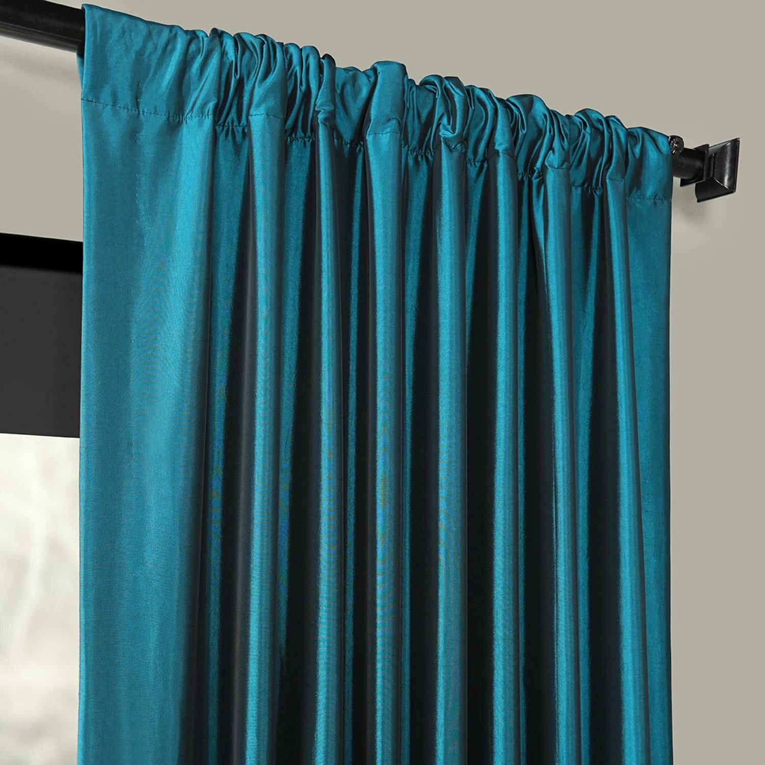 Cheap 👏 Exclusive Fabrics Solid Faux Silk Taffeta Mediterranean Curtain (1 Panel) 🔔 6 Cheap 👏 Exclusive Fabrics Solid Faux Silk Taffeta Mediterranean Curtain (1 Panel) 🔔 - Image 4