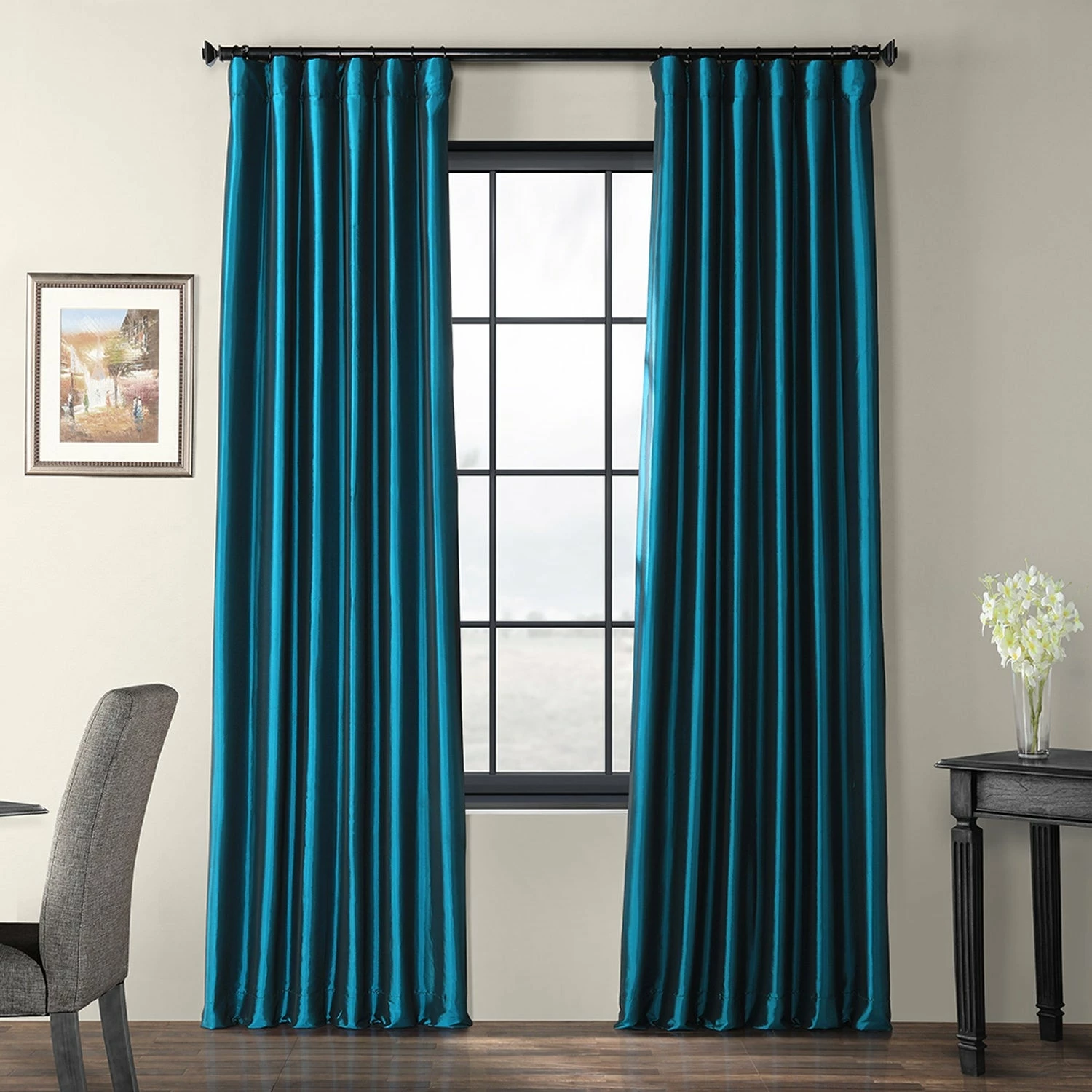 Cheap 👏 Exclusive Fabrics Solid Faux Silk Taffeta Mediterranean Curtain (1 Panel) 🔔 3 Cheap 👏 Exclusive Fabrics Solid Faux Silk Taffeta Mediterranean Curtain (1 Panel) 🔔