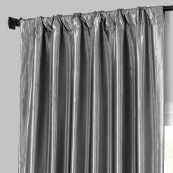 Best reviews of 🔔 Exclusive Fabrics Solid Faux Silk Taffeta Platinum Single Curtain (1 Panel) 🎁 -Exclusive Fabrics SHOP Exclusive Fabrics Solid Faux Silk Taffeta Platinum Single Curtain 281 Panel29 3