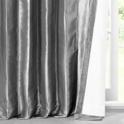 Best reviews of 🔔 Exclusive Fabrics Solid Faux Silk Taffeta Platinum Single Curtain (1 Panel) 🎁 -Exclusive Fabrics SHOP Exclusive Fabrics Solid Faux Silk Taffeta Platinum Single Curtain 281 Panel29 7