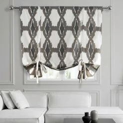 Exclusive Fabrics SHOP 15 Coupon ๐ Exclusive Fabrics Sorong Printed Cotton Tie-Up Window Shade - 46 X 63 ๐ฏ