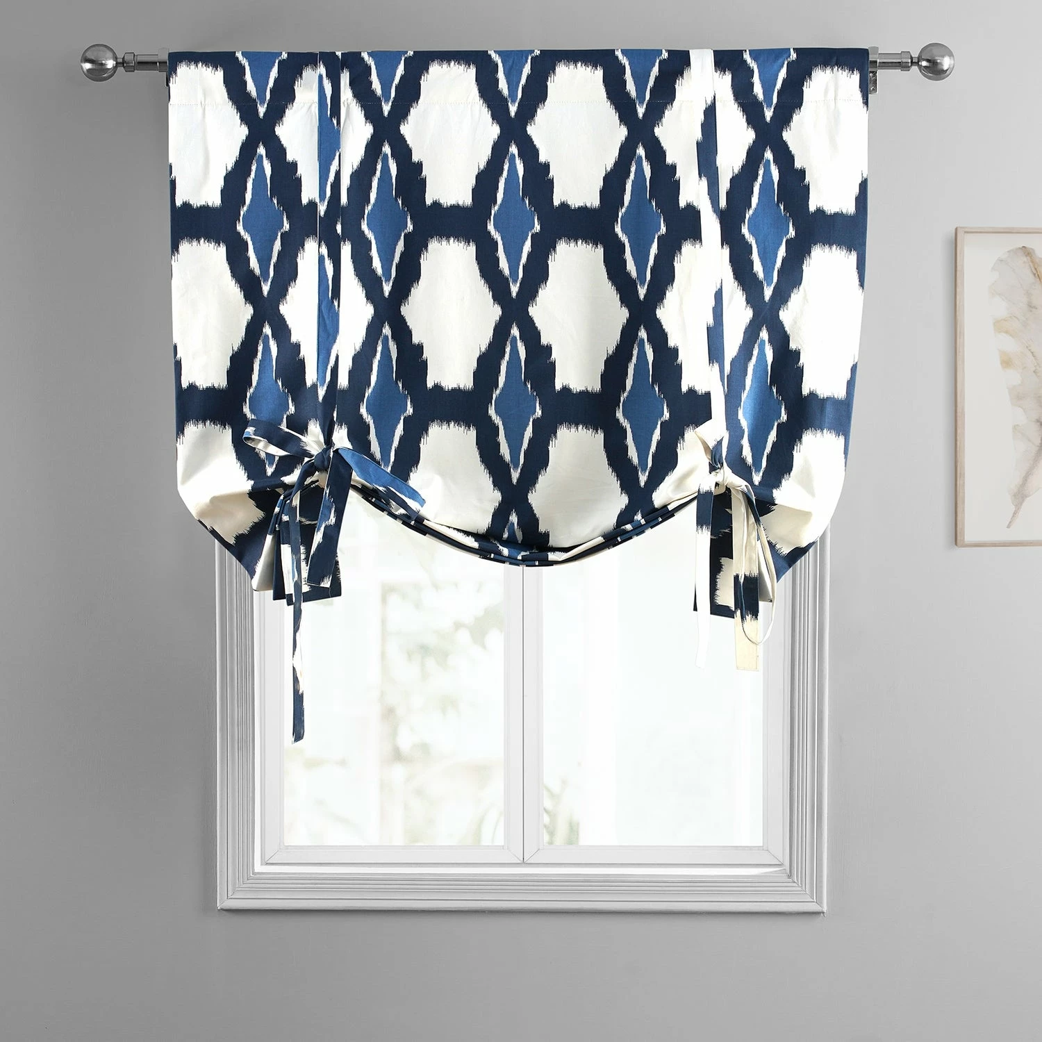 Coupon π Exclusive Fabrics Sorong Printed Cotton Tie-Up Window Shade - 46 X 63 π― 6 Coupon π Exclusive Fabrics Sorong Printed Cotton Tie-Up Window Shade - 46 X 63 π― - Image 4