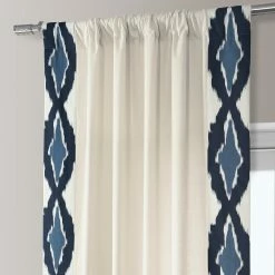Top 10 😉 Exclusive Fabrics Sorong Solid Cotton Bordered Curtain (1 Panel Sorong Blue 🔔 -Exclusive Fabrics SHOP Exclusive Fabrics Sorong Solid Cotton Bordered Curtain 281 Panel 4