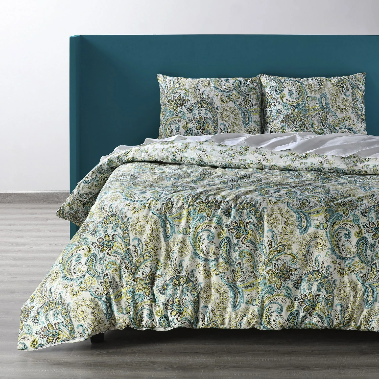 Budget ๐ Exclusive Fabrics Spindrift Teal And Yellow Cotton Percale Printed Reversible Duvet Cover Set โค๏ธ 3 Budget ๐ Exclusive Fabrics Spindrift Teal And Yellow Cotton Percale Printed Reversible Duvet Cover Set โค๏ธ