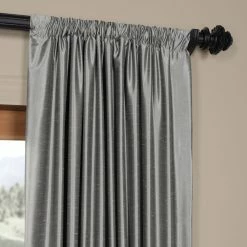 Wholesale 😍 Exclusive Fabrics Ex. Fabrics Storm Grey Faux Textured Dupioni Silk Curtain (1 Panel) ❤️ -Exclusive Fabrics SHOP Exclusive Fabrics Storm Grey Vintage Faux Textured Dupioni Silk Curtain Panel 68a5063d 5d0d 42a6 9a47 9cf99699766b 1000