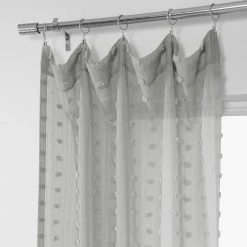 Cheapest 🎉 Exclusive Fabrics Strasbourg Dot Patterned Faux Linen Sheer Curtain (1 Panel) 🔥 -Exclusive Fabrics SHOP Exclusive Fabrics Strasbourg Dot Patterned Faux Linen Sheer Curtain 281 Panel29 10