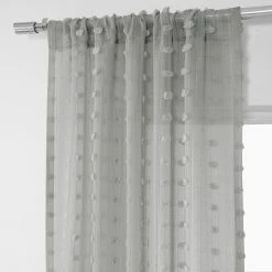 Cheapest 🎉 Exclusive Fabrics Strasbourg Dot Patterned Faux Linen Sheer Curtain (1 Panel) 🔥 -Exclusive Fabrics SHOP Exclusive Fabrics Strasbourg Dot Patterned Faux Linen Sheer Curtain 281 Panel29 13