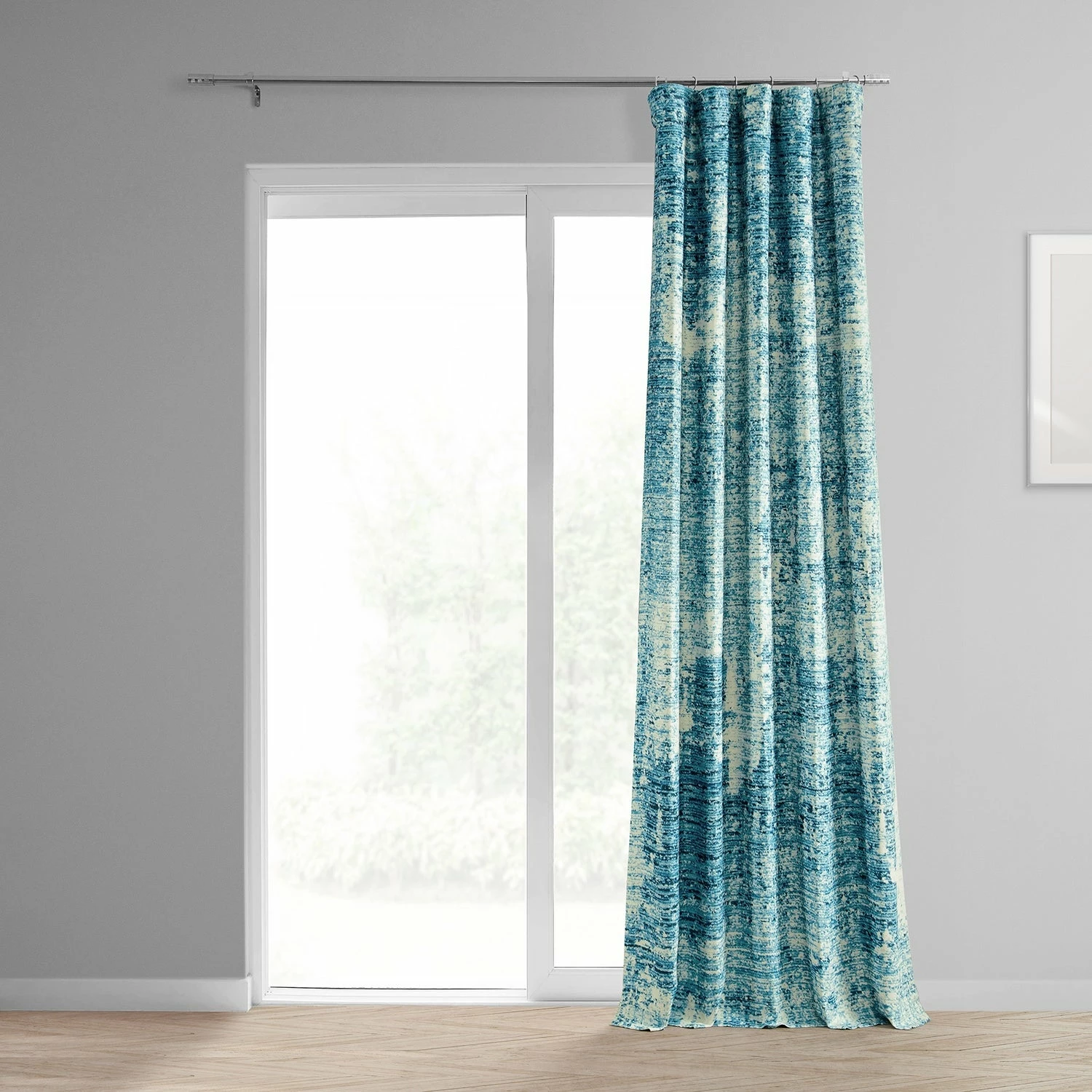 Outlet 🤩 Exclusive Fabrics Strata Printed Linen Textured Blackout Curtain (1 Panel) Strata Blue ❤️ 4 Outlet 🤩 Exclusive Fabrics Strata Printed Linen Textured Blackout Curtain (1 Panel) Strata Blue ❤️ - Image 2