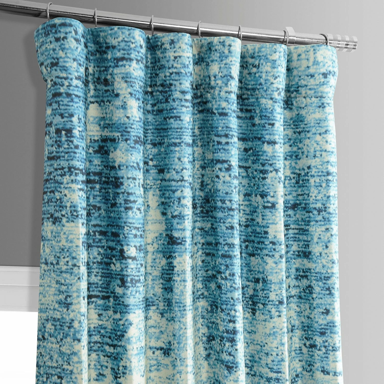 Outlet 🤩 Exclusive Fabrics Strata Printed Linen Textured Blackout Curtain (1 Panel) Strata Blue ❤️ 6 Outlet 🤩 Exclusive Fabrics Strata Printed Linen Textured Blackout Curtain (1 Panel) Strata Blue ❤️ - Image 4
