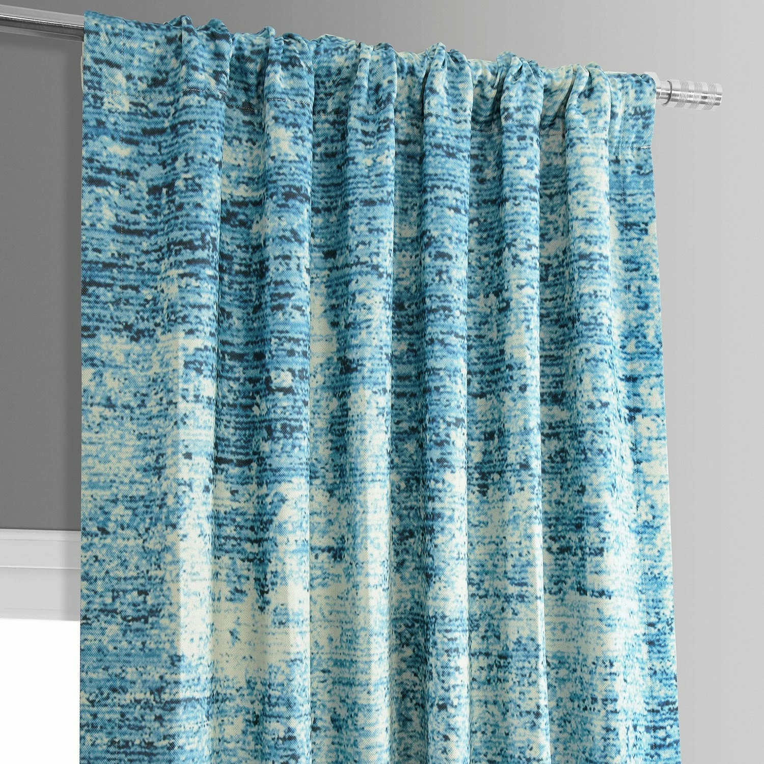 Outlet 🤩 Exclusive Fabrics Strata Printed Linen Textured Blackout Curtain (1 Panel) Strata Blue ❤️ 7 Outlet 🤩 Exclusive Fabrics Strata Printed Linen Textured Blackout Curtain (1 Panel) Strata Blue ❤️ - Image 5