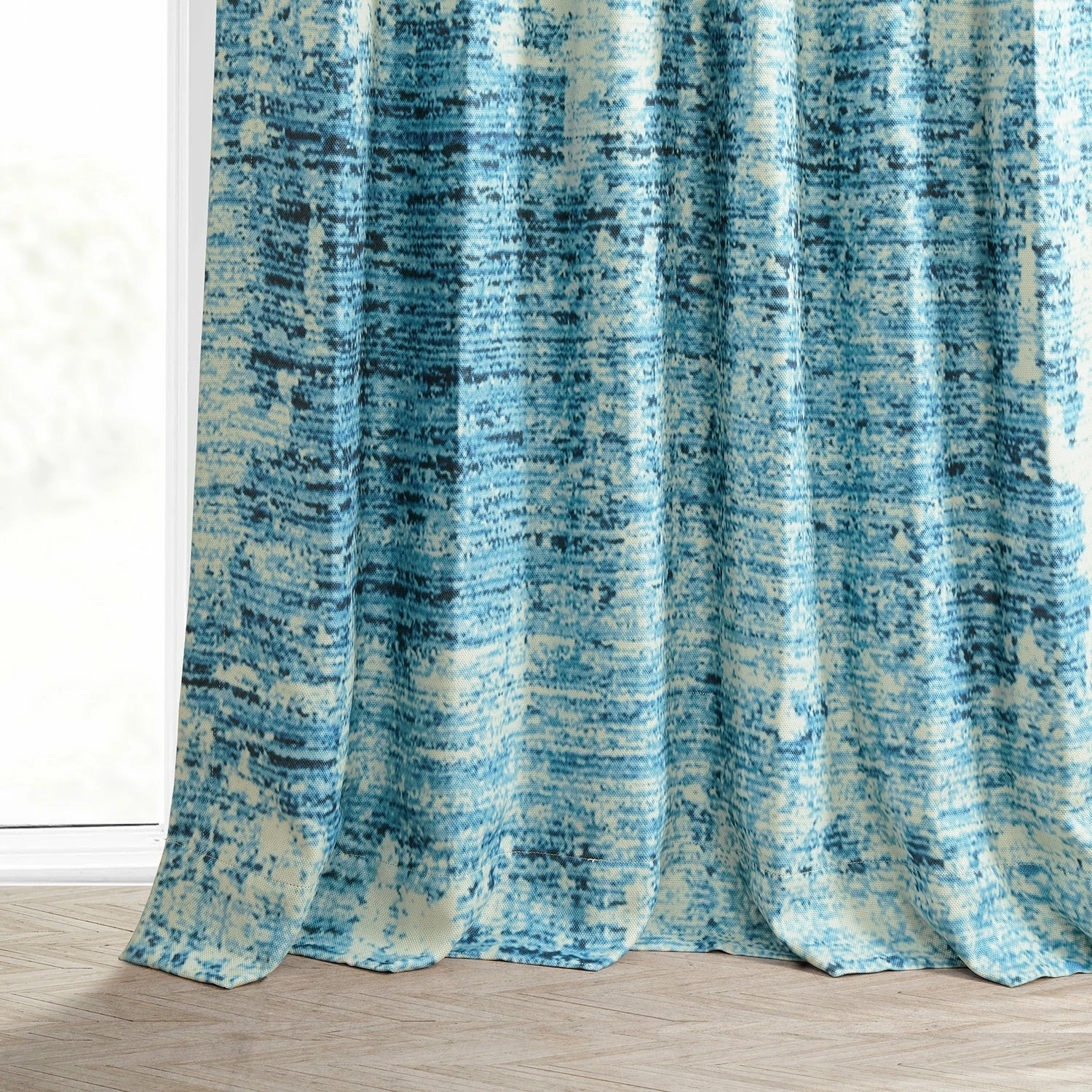 Outlet 🤩 Exclusive Fabrics Strata Printed Linen Textured Blackout Curtain (1 Panel) Strata Blue ❤️ 9 Outlet 🤩 Exclusive Fabrics Strata Printed Linen Textured Blackout Curtain (1 Panel) Strata Blue ❤️ - Image 7