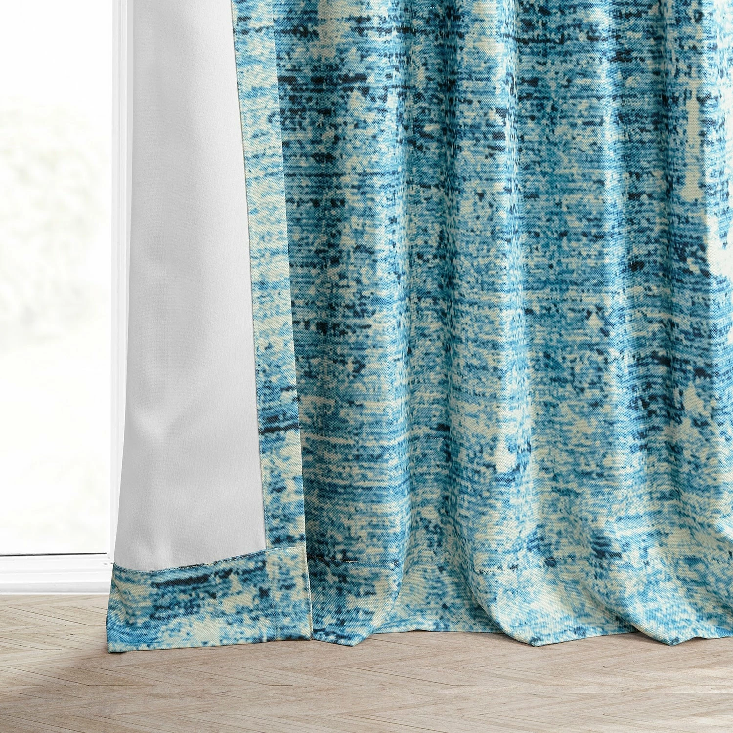 Outlet 🤩 Exclusive Fabrics Strata Printed Linen Textured Blackout Curtain (1 Panel) Strata Blue ❤️ 11 Outlet 🤩 Exclusive Fabrics Strata Printed Linen Textured Blackout Curtain (1 Panel) Strata Blue ❤️ - Image 9