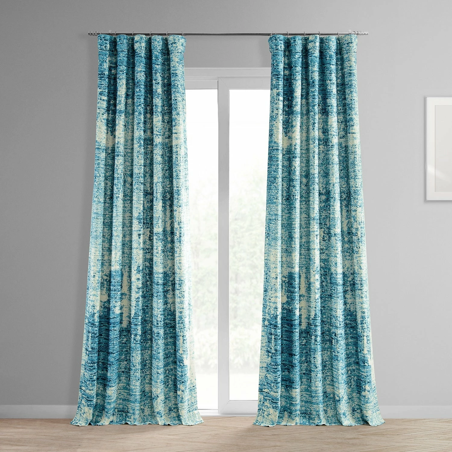 Outlet 🤩 Exclusive Fabrics Strata Printed Linen Textured Blackout Curtain (1 Panel) Strata Blue ❤️ 3 Outlet 🤩 Exclusive Fabrics Strata Printed Linen Textured Blackout Curtain (1 Panel) Strata Blue ❤️