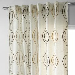 Coupon 🔥 Exclusive Fabrics Suez Embroidered Faux Linen Sheer Curtain (1 Panel) Natural 🤩 -Exclusive Fabrics SHOP Exclusive Fabrics Suez Embroidered Faux Linen Sheer Curtain 281 Panel29 11