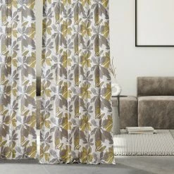 Budget 😀 Exclusive Fabrics Sunny Day Printed Cotton Curtain (1 Panel) Sunny Day Gold 😍 14 Budget 😀 Exclusive Fabrics Sunny Day Printed Cotton Curtain (1 Panel) Sunny Day Gold 😍 -Exclusive Fabrics SHOP Exclusive Fabrics Sunny Day Printed Cotton Curtain Panel 3