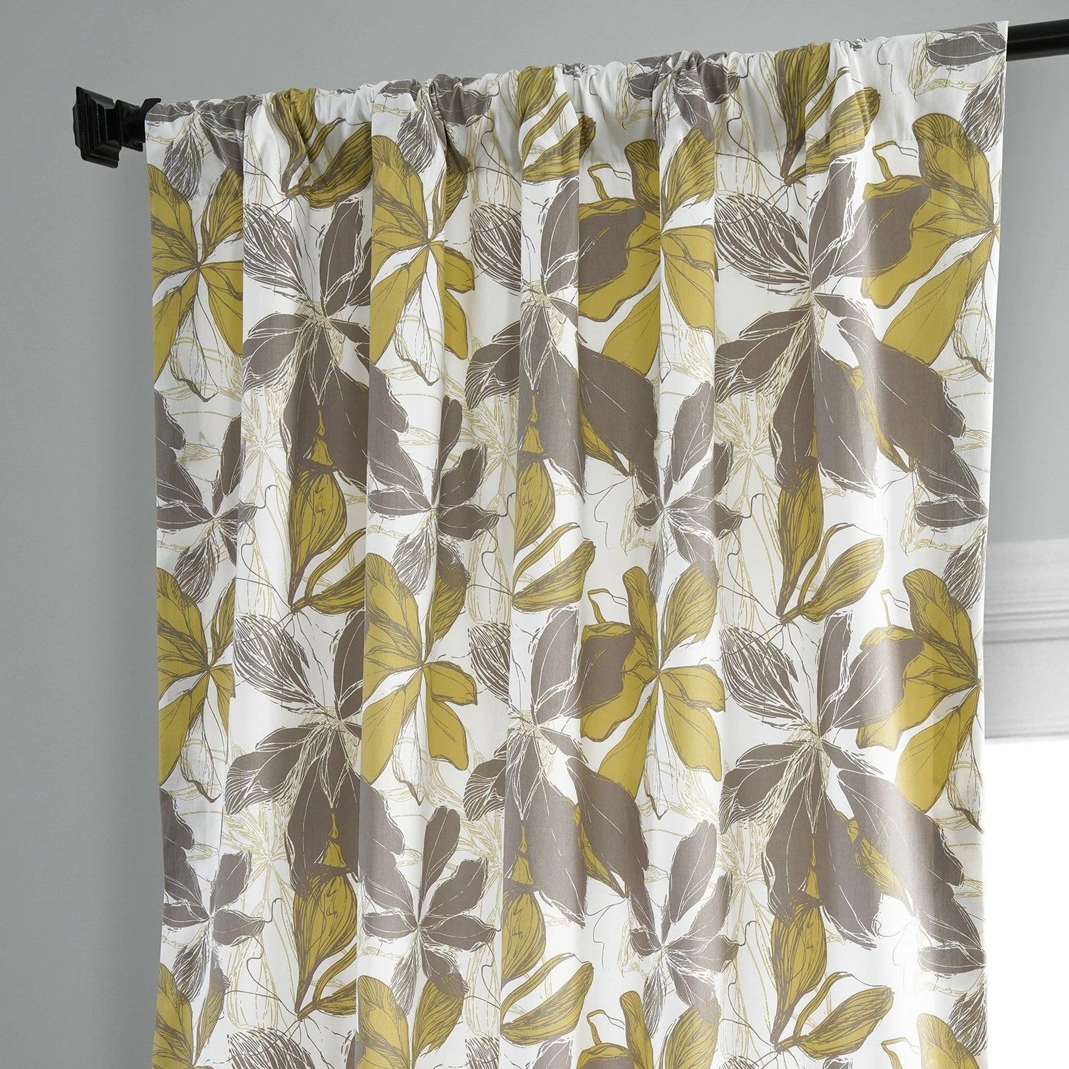 Budget 😀 Exclusive Fabrics Sunny Day Printed Cotton Curtain (1 Panel) Sunny Day Gold 😍 8 Budget 😀 Exclusive Fabrics Sunny Day Printed Cotton Curtain (1 Panel) Sunny Day Gold 😍 - Image 6