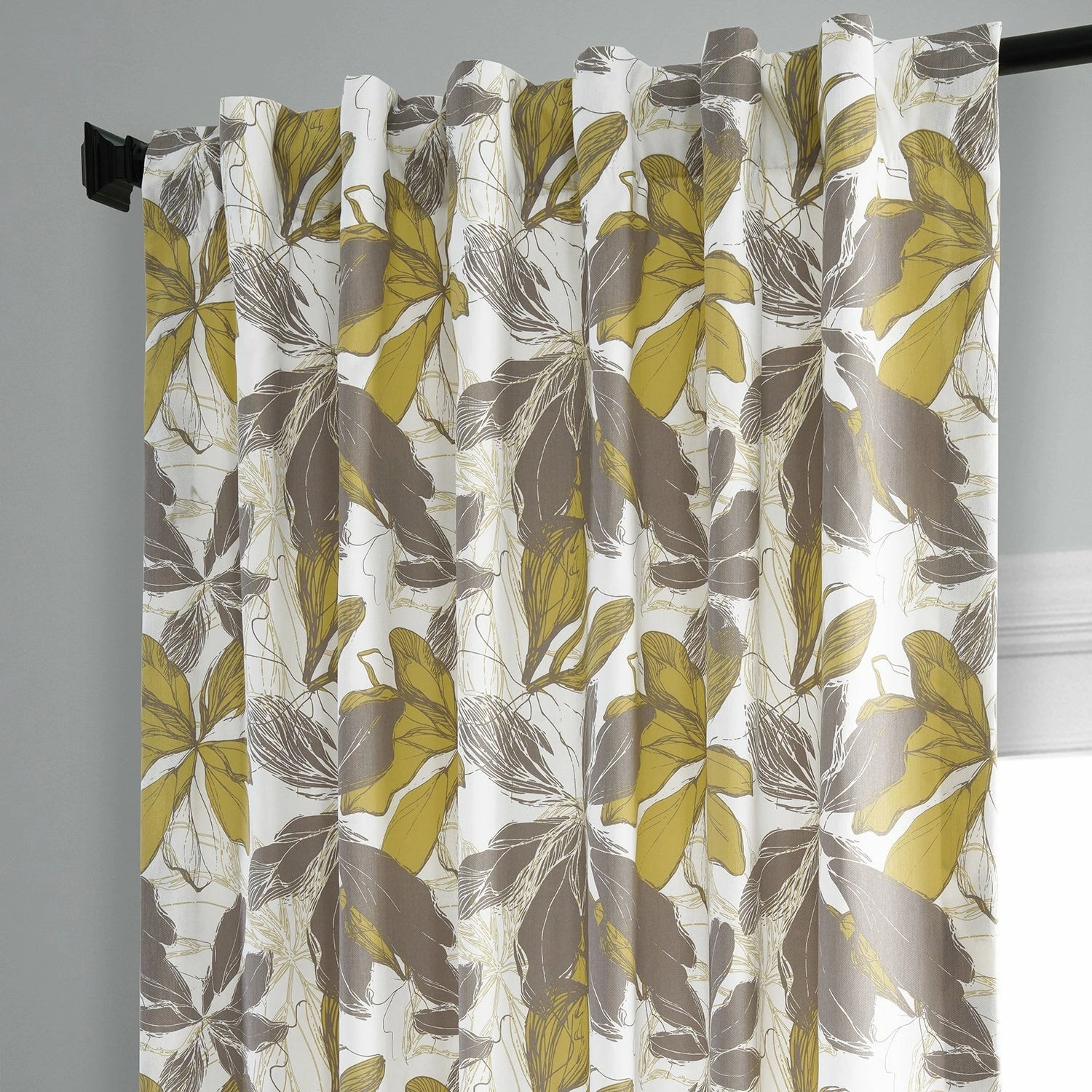 Budget 😀 Exclusive Fabrics Sunny Day Printed Cotton Curtain (1 Panel) Sunny Day Gold 😍 9 Budget 😀 Exclusive Fabrics Sunny Day Printed Cotton Curtain (1 Panel) Sunny Day Gold 😍 - Image 7