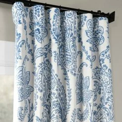Outlet 🤩 Exclusive Fabrics Tea Time Room Darkening Curtain Panel Pair (2 Panels) Tea Time China Blue ⌛ 23 Outlet 🤩 Exclusive Fabrics Tea Time Room Darkening Curtain Panel Pair (2 Panels) Tea Time China Blue ⌛ -Exclusive Fabrics SHOP Exclusive Fabrics Tea Time China Blue Blackout Curtain Panel Pair 5