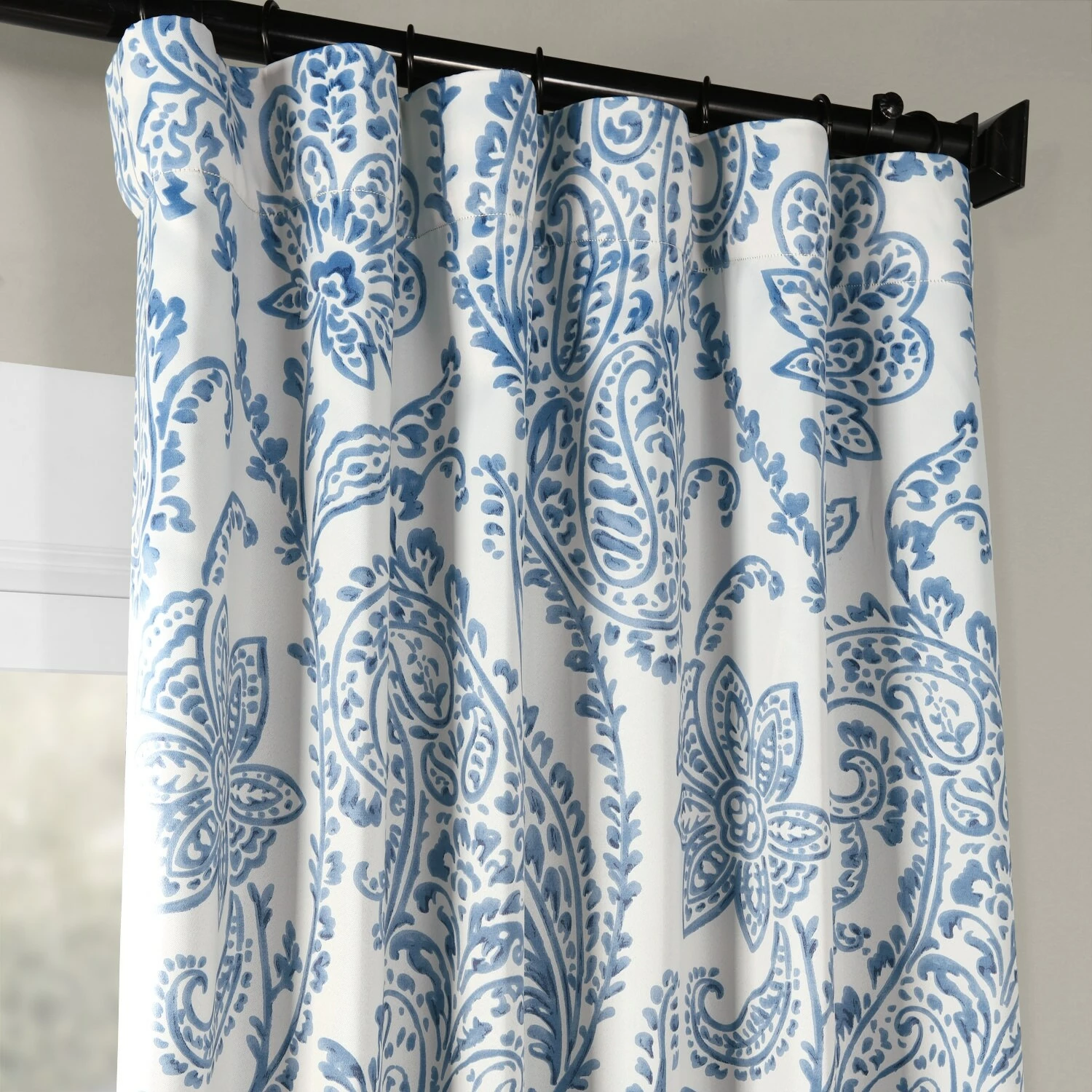 Outlet 🤩 Exclusive Fabrics Tea Time Room Darkening Curtain Panel Pair (2 Panels) Tea Time China Blue ⌛ 9 Outlet 🤩 Exclusive Fabrics Tea Time Room Darkening Curtain Panel Pair (2 Panels) Tea Time China Blue ⌛ - Image 7