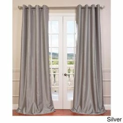 Budget 🔥 Exclusive Fabrics Textured Dupioni Faux Silk 108-inch Blackout Grommet Curtain (1 Panel) - 50 X 108 Silver 🔔 -Exclusive Fabrics SHOP Exclusive Fabrics Textured Dupioni Faux Silk 108 inch Blackout Grommet Curtain Panel 22fd0d04 c463 472a ae03 f2ee7facfd01 1000