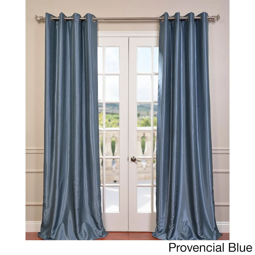 Budget ✔️ Exclusive Fabrics Textured Dupioni Faux Silk 84-inch Grommet Blackout Grommet Curtain (1 Panel) - 50 X 84 Silver 😉 12 Budget ✔️ Exclusive Fabrics Textured Dupioni Faux Silk 84-inch Grommet Blackout Grommet Curtain (1 Panel) - 50 X 84 Silver 😉 - Image 10