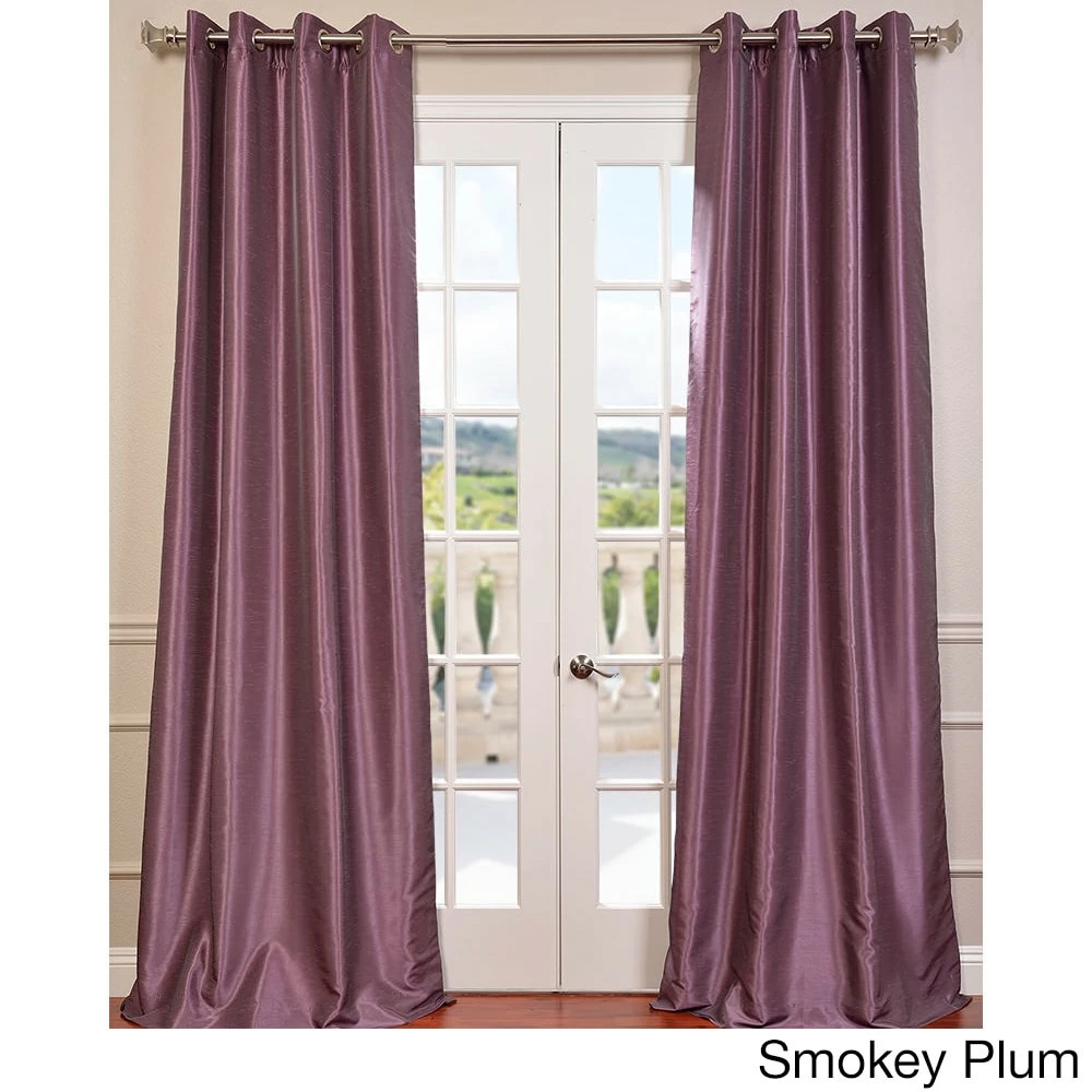 Budget ✔️ Exclusive Fabrics Textured Dupioni Faux Silk 84-inch Grommet Blackout Grommet Curtain (1 Panel) - 50 X 84 Silver 😉 11 Budget ✔️ Exclusive Fabrics Textured Dupioni Faux Silk 84-inch Grommet Blackout Grommet Curtain (1 Panel) - 50 X 84 Silver 😉 - Image 9