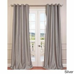 Budget ✔️ Exclusive Fabrics Textured Dupioni Faux Silk 84-inch Grommet Blackout Grommet Curtain (1 Panel) - 50 X 84 Silver 😉 21 Budget ✔️ Exclusive Fabrics Textured Dupioni Faux Silk 84-inch Grommet Blackout Grommet Curtain (1 Panel) - 50 X 84 Silver 😉 -Exclusive Fabrics SHOP Exclusive Fabrics Textured Dupioni Faux Silk Grommet 84 inch Blackout Grommet Curtain Panel 6b77f7eb 4300 4760 a870 d7277349ecdf 1000