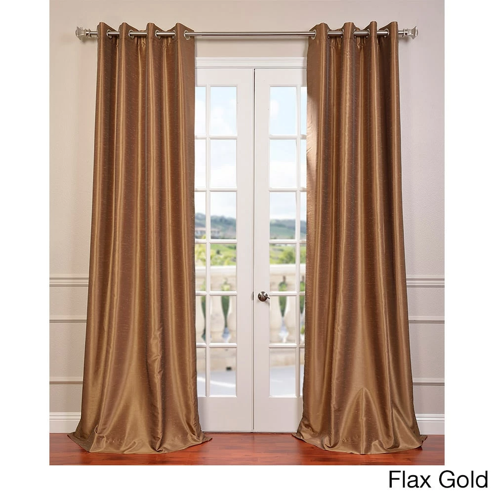 Budget ✔️ Exclusive Fabrics Textured Dupioni Faux Silk 84-inch Grommet Blackout Grommet Curtain (1 Panel) - 50 X 84 Silver 😉 8 Budget ✔️ Exclusive Fabrics Textured Dupioni Faux Silk 84-inch Grommet Blackout Grommet Curtain (1 Panel) - 50 X 84 Silver 😉 - Image 6