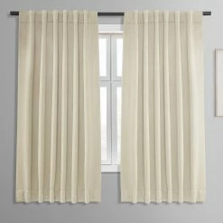 Outlet ✨ Exclusive Fabrics Thermal Blackout 63-inch Curtain Panel Pair (2 Panels) - 50 X 63 Blaze 😀