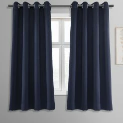 Hot Sale ❤️ Exclusive Fabrics Room Darkening Blackout Grommet 63-inch Curtain Panel Pair (2 Panels) - 50 X 63 Jet Black 💯 -Exclusive Fabrics SHOP Exclusive Fabrics Thermal Blackout Grommet 63 inch Curtain Panel Pair 282 Panels29 1