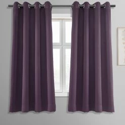 Hot Sale ❤️ Exclusive Fabrics Room Darkening Blackout Grommet 63-inch Curtain Panel Pair (2 Panels) - 50 X 63 Jet Black 💯 -Exclusive Fabrics SHOP Exclusive Fabrics Thermal Blackout Grommet 63 inch Curtain Panel Pair 282 Panels29 3
