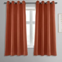 Hot Sale ❤️ Exclusive Fabrics Room Darkening Blackout Grommet 63-inch Curtain Panel Pair (2 Panels) - 50 X 63 Jet Black 💯 -Exclusive Fabrics SHOP Exclusive Fabrics Thermal Blackout Grommet 63 inch Curtain Panel Pair 282 Panels29 4