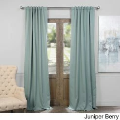 Outlet 💯 Exclusive Fabrics Blackout Room Darkening 84-inch Curtain Panel Pair (2 Panels) Dragonfly Teal 😉
