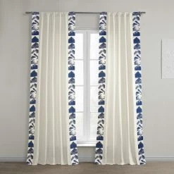 Budget ❤️ Exclusive Fabrics Traid Solid Cotton Bordered Curtain (1 Panel) Traid Gold 🔔