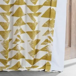 New 🤩 Exclusive Fabrics Triad Printed Cotton Hotel Blackout Curtain (1 Panel) Triad Gold 😉 -Exclusive Fabrics SHOP Exclusive Fabrics Triad Printed Cotton Blackout Curtain Pair 282 Panels29 6