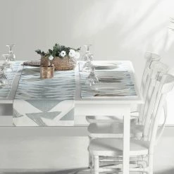 Wholesale 🔥 Exclusive Fabrics Triad Printed Cotton Table Runner & Placemats Triad Gold ✨ -Exclusive Fabrics SHOP Exclusive Fabrics Triad Printed Cotton Table Runner 26 Placemats 6