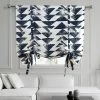 Hot Sale 🧨 Exclusive Fabrics Triad Printed Cotton Tie-Up Window Shade - 46 X 63 Triad Indigo 👏