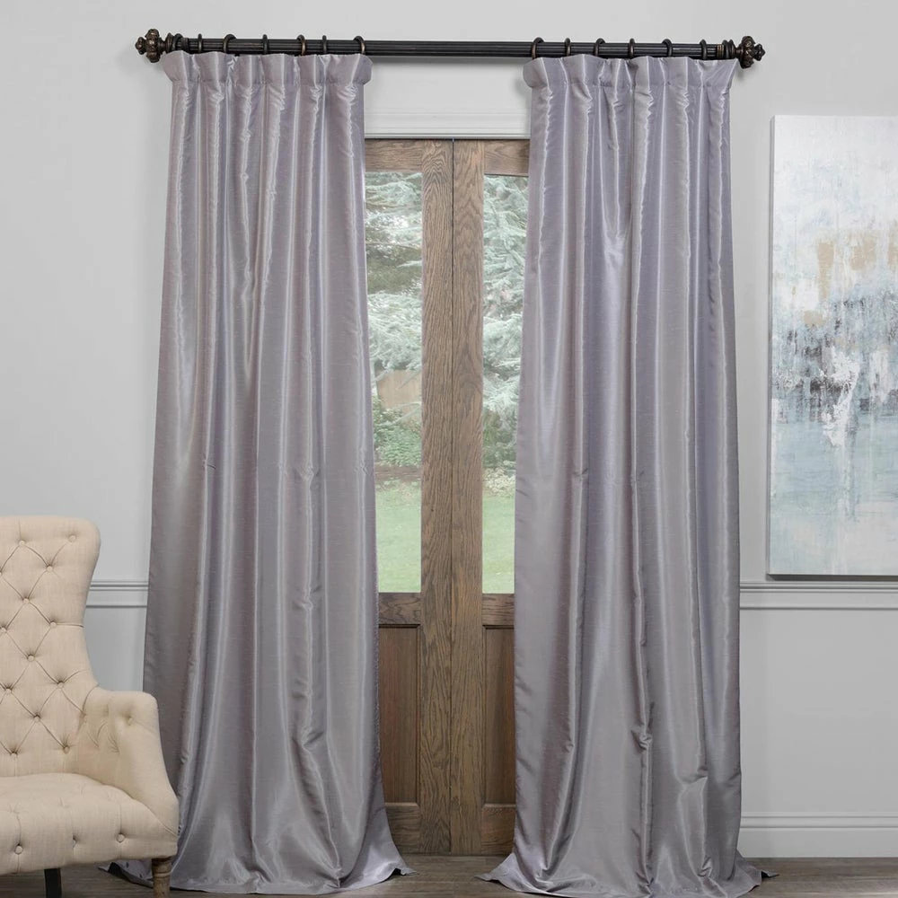 Best Sale ⌛ Exclusive Fabrics Blackout Textured Faux Dupioni Silk Curtain Panel Ruby ✨ 8 Best Sale ⌛ Exclusive Fabrics Blackout Textured Faux Dupioni Silk Curtain Panel Ruby ✨ - Image 6