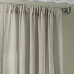 Cheapest 👏 Exclusive Fabrics Tumbleweed Faux Linen Sheer Curtain Panel (1 Panel) 👏 -Exclusive Fabrics SHOP Exclusive Fabrics Tumbleweed Faux Linen Sheer Curtain Panel 2