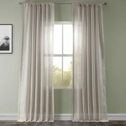 Cheapest 👏 Exclusive Fabrics Tumbleweed Faux Linen Sheer Curtain Panel (1 Panel) 👏