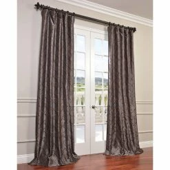 Best Pirce 💯 Exclusive Fabrics Tunisia Embroidered Faux Silk Curtain (1 Panel) Tunisia Ivory 🔥 -Exclusive Fabrics SHOP Exclusive Fabrics Tunisia Embroidered Faux Silk Curtain Panel 462c463e 9386 4344 b8a2 36fcae79b35f