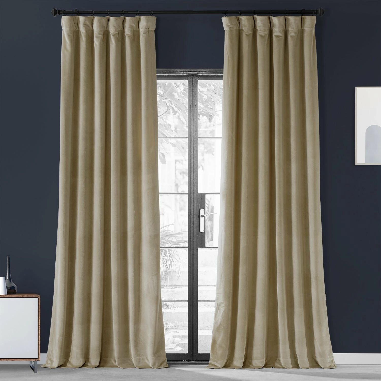 Best Sale ✔️ Exclusive Fabrics Urban Lush Velvet Curtain (1 Panel) Noche Blue 🎉 5 Best Sale ✔️ Exclusive Fabrics Urban Lush Velvet Curtain (1 Panel) Noche Blue 🎉 - Image 3