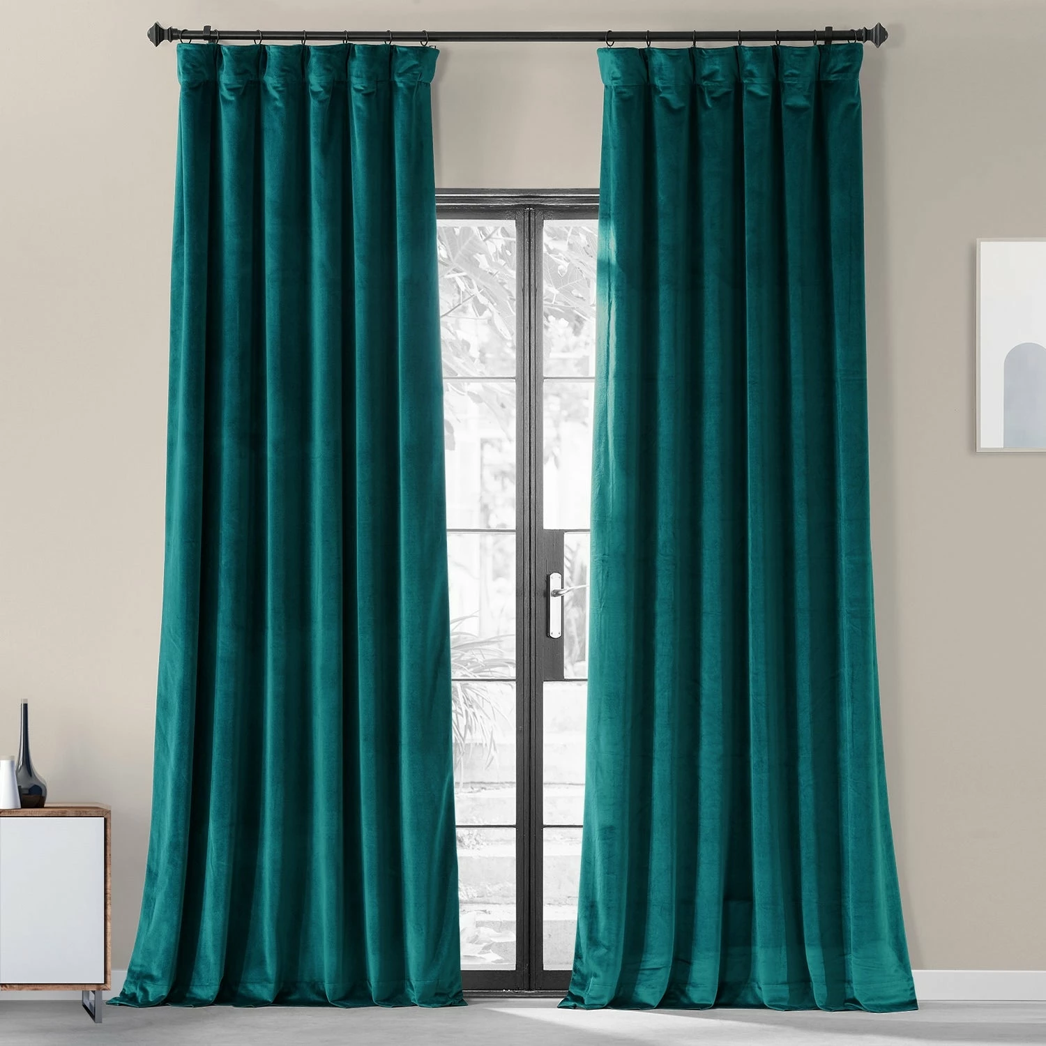 Best Sale ✔️ Exclusive Fabrics Urban Lush Velvet Curtain (1 Panel) Noche Blue 🎉 6 Best Sale ✔️ Exclusive Fabrics Urban Lush Velvet Curtain (1 Panel) Noche Blue 🎉 - Image 4