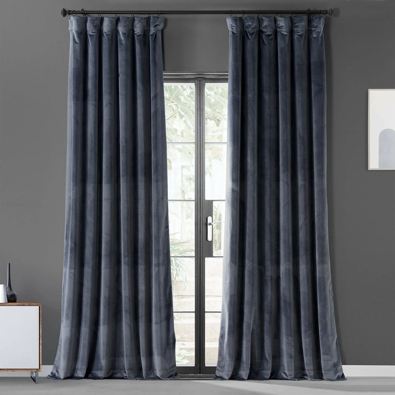 Best Sale ✔️ Exclusive Fabrics Urban Lush Velvet Curtain (1 Panel) Noche Blue 🎉 9 Best Sale ✔️ Exclusive Fabrics Urban Lush Velvet Curtain (1 Panel) Noche Blue 🎉 - Image 7