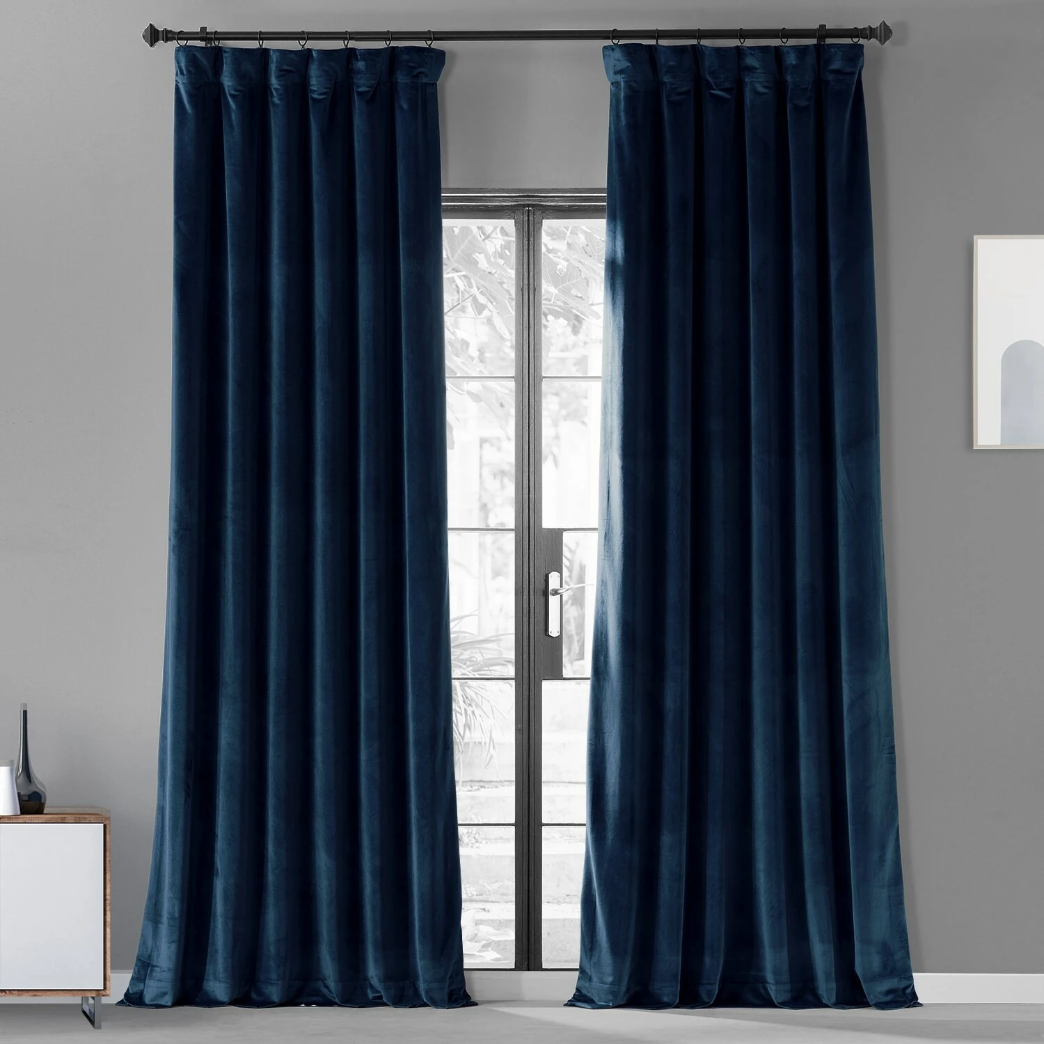 Best Sale ✔️ Exclusive Fabrics Urban Lush Velvet Curtain (1 Panel) Noche Blue 🎉 10 Best Sale ✔️ Exclusive Fabrics Urban Lush Velvet Curtain (1 Panel) Noche Blue 🎉 - Image 8