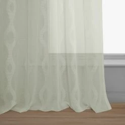 Cheapest ✔️ Exclusive Fabrics Vega Patterned Linen Sheer Curtain (1 Panel) Vega Charcoal ✨ -Exclusive Fabrics SHOP Exclusive Fabrics Vega Patterned Linen Sheer Curtain 281 Panel29 10