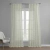 Cheapest ✔️ Exclusive Fabrics Vega Patterned Linen Sheer Curtain (1 Panel) Vega Charcoal ✨