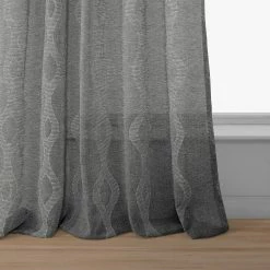 Cheapest ✔️ Exclusive Fabrics Vega Patterned Linen Sheer Curtain (1 Panel) Vega Charcoal ✨ -Exclusive Fabrics SHOP Exclusive Fabrics Vega Patterned Linen Sheer Curtain 281 Panel29 11